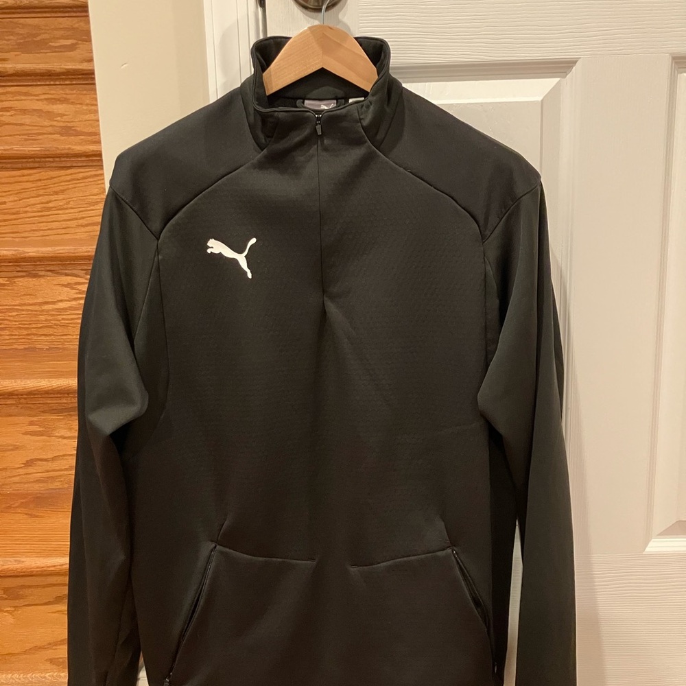 Puma Men's Black Quarter Zip